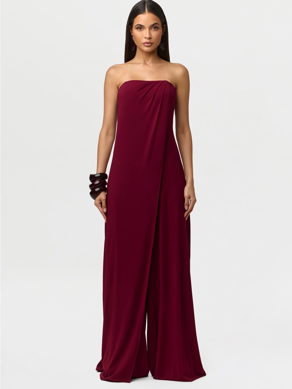 NAKED WARDROBE SLINKY TUBE WIDE-LEG JUMPSUIT